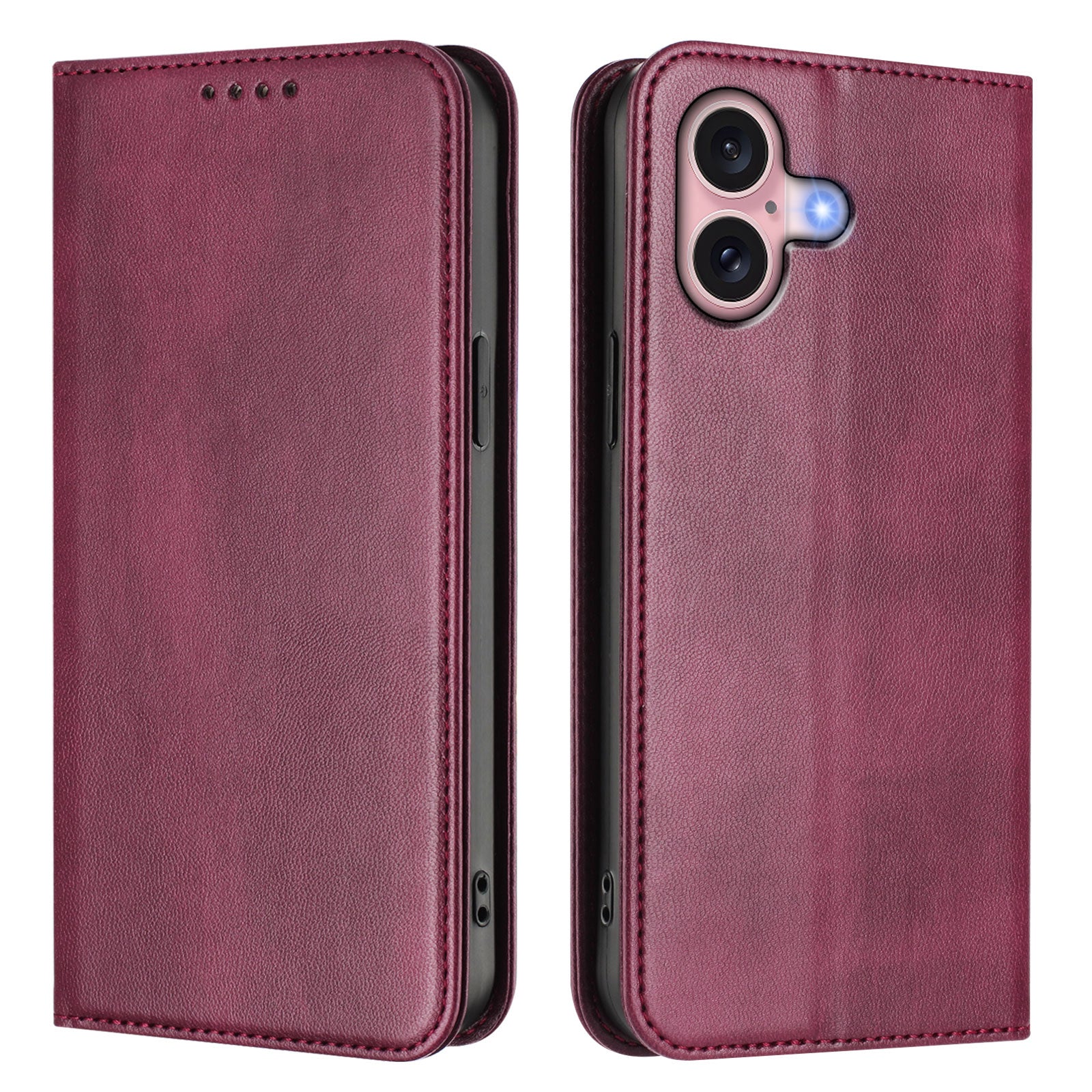 For iPhone 16 Wallet Cases Retro Texture RFID Blocking Leather Phone Cover - TechGearPal