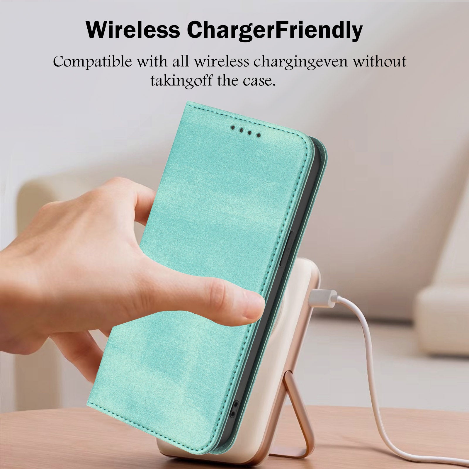 For iPhone 15 Pro Max Wallet Cases Retro Texture RFID Blocking Leather Phone Cover - TechGearPal