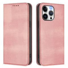 For iPhone 15 Pro Max Wallet Cases Retro Texture RFID Blocking Leather Phone Cover - TechGearPal