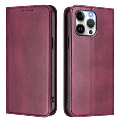 For iPhone 15 Pro Max Wallet Cases Retro Texture RFID Blocking Leather Phone Cover - TechGearPal