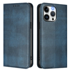 For iPhone 15 Pro Max Wallet Cases Retro Texture RFID Blocking Leather Phone Cover - TechGearPal
