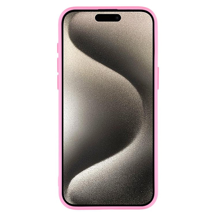 For iPhone 15 Pro Max Case 2.0mm Thick Solid Color Soft TPU Phone Back Cover Large Lens Cutout - TechGearPal
