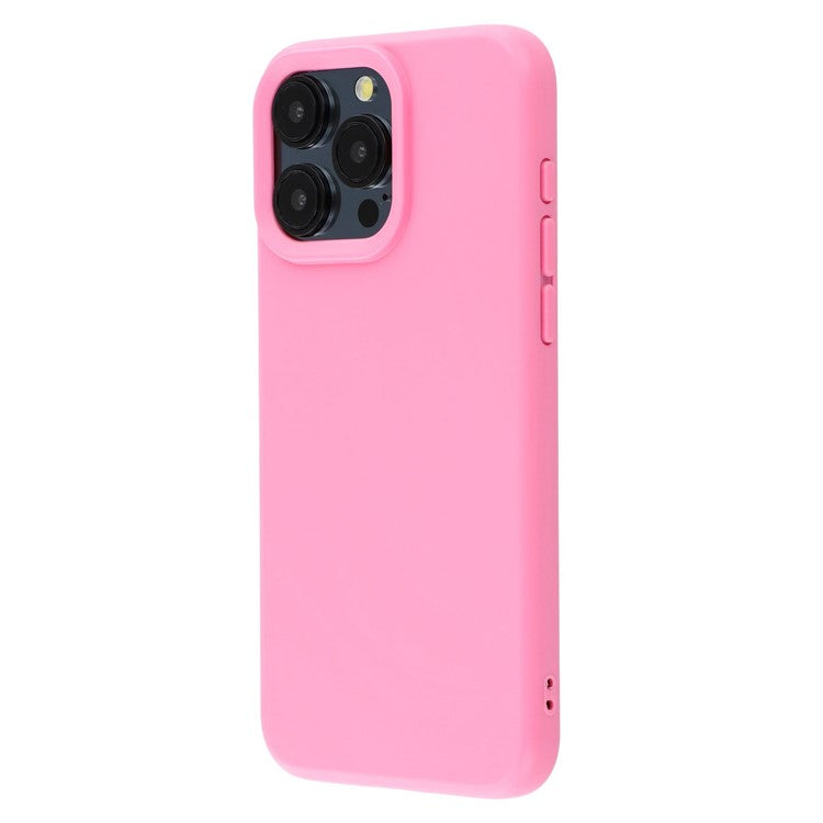 For iPhone 15 Pro Max Case 2.0mm Thick Solid Color Soft TPU Phone Back Cover Large Lens Cutout - TechGearPal
