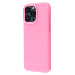 For iPhone 15 Pro Max Case 2.0mm Thick Solid Color Soft TPU Phone Back Cover Large Lens Cutout - TechGearPal