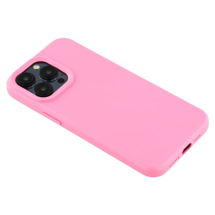 For iPhone 15 Pro Max Case 2.0mm Thick Solid Color Soft TPU Phone Back Cover Large Lens Cutout - TechGearPal