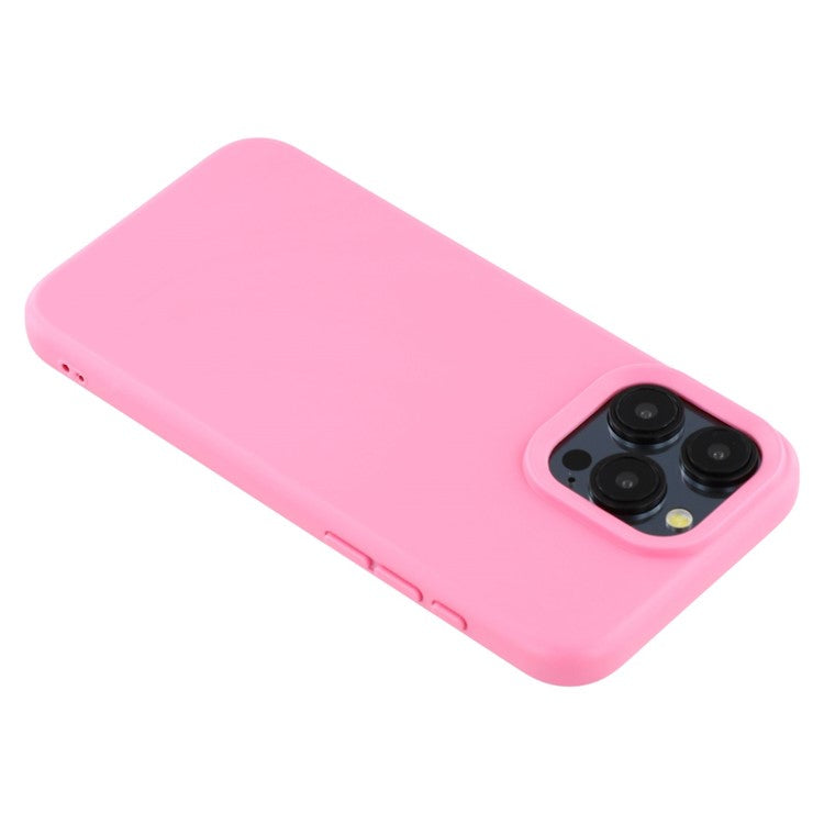 For iPhone 15 Pro Max Case 2.0mm Thick Solid Color Soft TPU Phone Back Cover Large Lens Cutout - TechGearPal