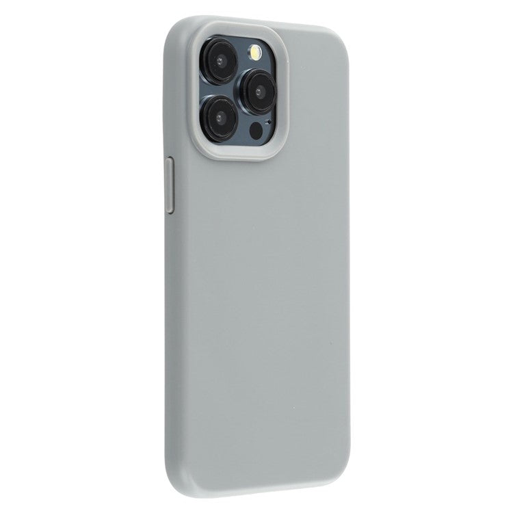 For iPhone 15 Pro Max Case 2.0mm Thick Solid Color Soft TPU Phone Back Cover Large Lens Cutout - TechGearPal