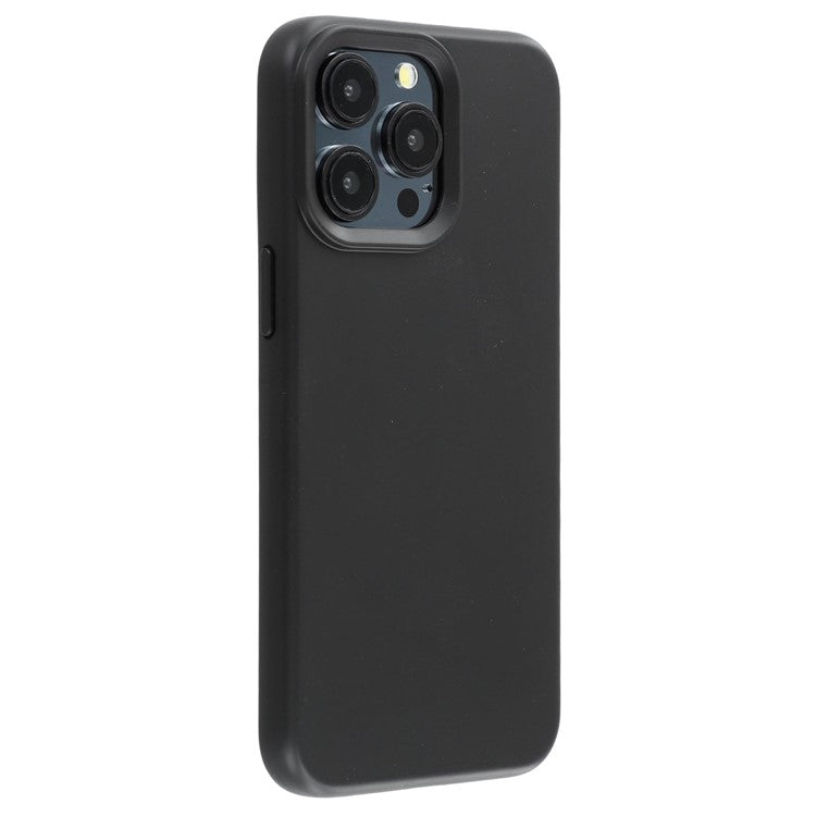 For iPhone 15 Pro Max Case 2.0mm Thick Solid Color Soft TPU Phone Back Cover Large Lens Cutout - TechGearPal