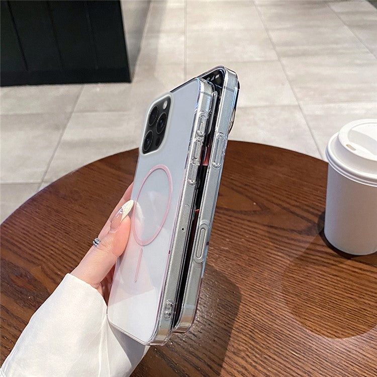 For iPhone 15 Pro Max Case Compatible with MagSafe Clear Slim PC Phone Back Cover - TechGearPal