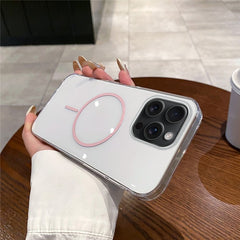 For iPhone 15 Pro Max Case Compatible with MagSafe Clear Slim PC Phone Back Cover - TechGearPal