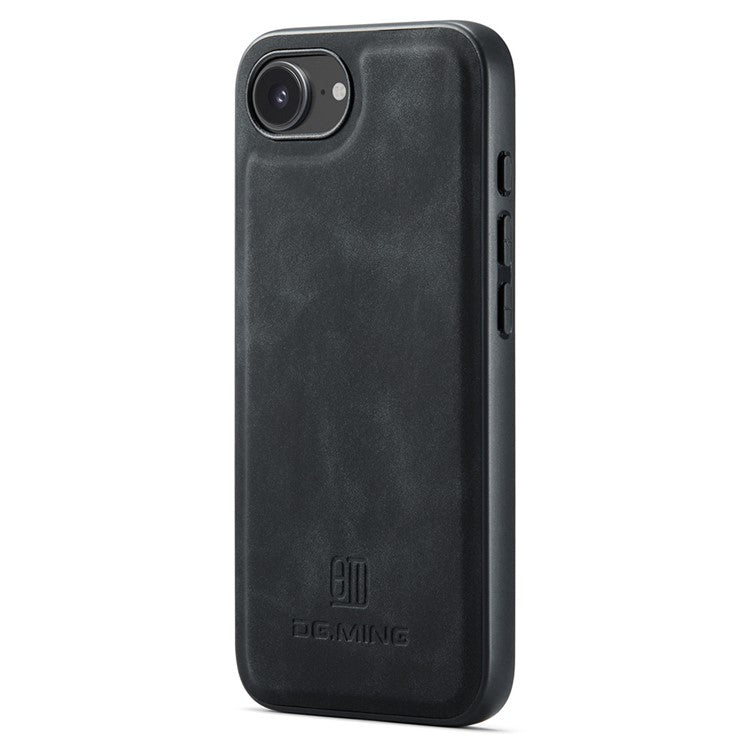 DG.MING For iPhone 16e Case PU Leather Covered PC + TPU Hybrid Phone Shell - TechGearPal