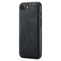 DG.MING For iPhone 16e Case PU Leather Covered PC + TPU Hybrid Phone Shell - TechGearPal