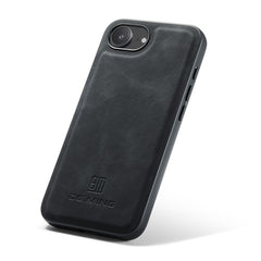 DG.MING For iPhone 16e Case PU Leather Covered PC + TPU Hybrid Phone Shell - TechGearPal