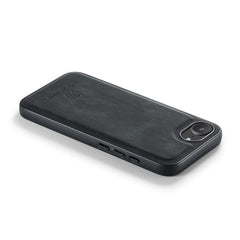 DG.MING For iPhone 16e Case PU Leather Covered PC + TPU Hybrid Phone Shell - TechGearPal