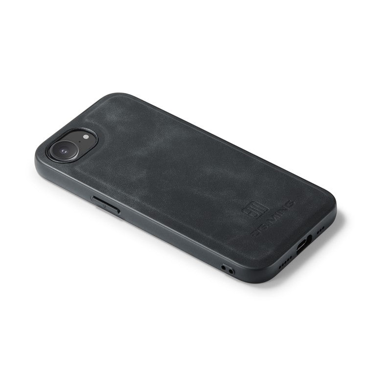 DG.MING For iPhone 16e Case PU Leather Covered PC + TPU Hybrid Phone Shell - TechGearPal