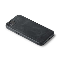 DG.MING For iPhone 16e Case PU Leather Covered PC + TPU Hybrid Phone Shell - TechGearPal