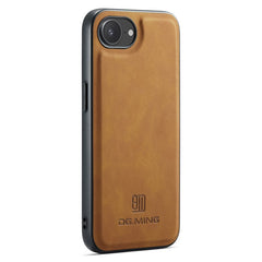 DG.MING For iPhone 16e Case PU Leather Covered PC + TPU Hybrid Phone Shell - TechGearPal