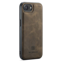 DG.MING For iPhone 16e Case PU Leather Covered PC + TPU Hybrid Phone Shell - TechGearPal