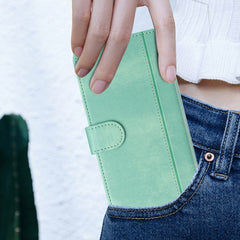 For iPhone 15 Pro Max Cases Wallet Stand Retro Texture Leather Phone Cover with Lanyard - TechGearPal