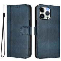 For iPhone 15 Pro Max Cases Wallet Stand Retro Texture Leather Phone Cover with Lanyard - TechGearPal