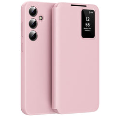 For Samsung Galaxy A56 5G Case with Card Holder Smart View Window Leather Phone Cover