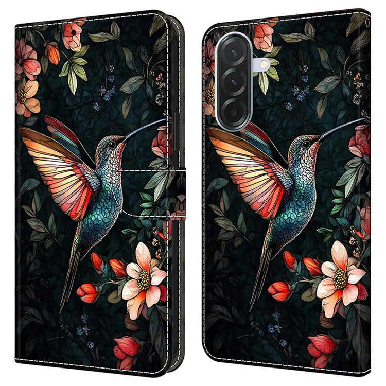 For Samsung Galaxy S24 FE Leather Case Pattern Printing Wallet Stand Flip Phone Cove - TechGearPal