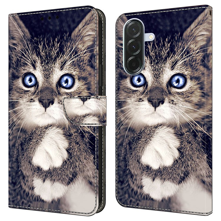 For Samsung Galaxy S24 FE Leather Case Pattern Printing Wallet Stand Flip Phone Cove - TechGearPal