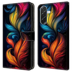 For Samsung Galaxy S24 FE Leather Case Pattern Printing Wallet Stand Flip Phone Cove - TechGearPal