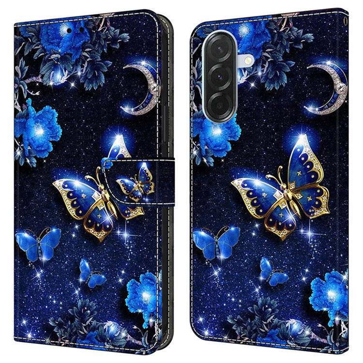 For Samsung Galaxy S24 FE Leather Case Pattern Printing Wallet Stand Flip Phone Cove - TechGearPal
