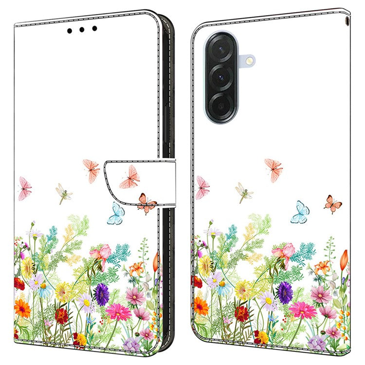 For Samsung Galaxy S24 FE Leather Case Pattern Printing Wallet Stand Flip Phone Cove - TechGearPal