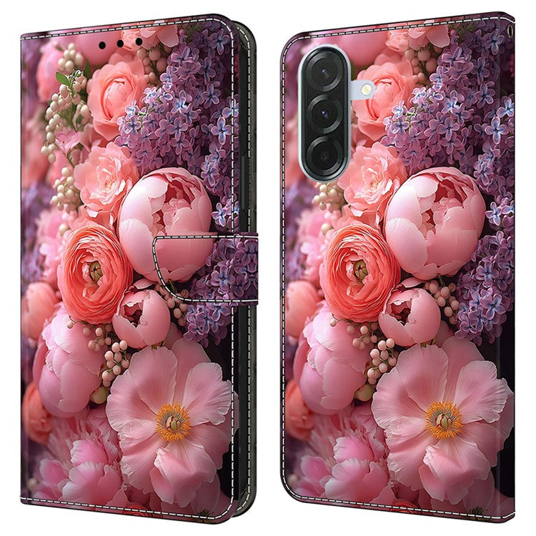 For Samsung Galaxy S24 FE Leather Case Pattern Printing Wallet Stand Flip Phone Cove - TechGearPal