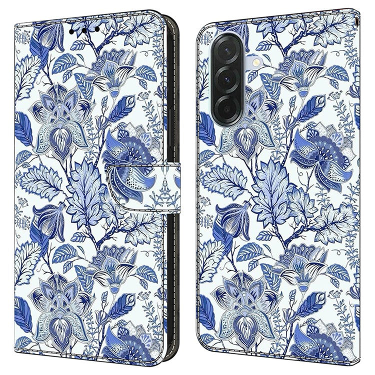 For Samsung Galaxy S24 FE Leather Case Pattern Printing Wallet Stand Flip Phone Cove - TechGearPal