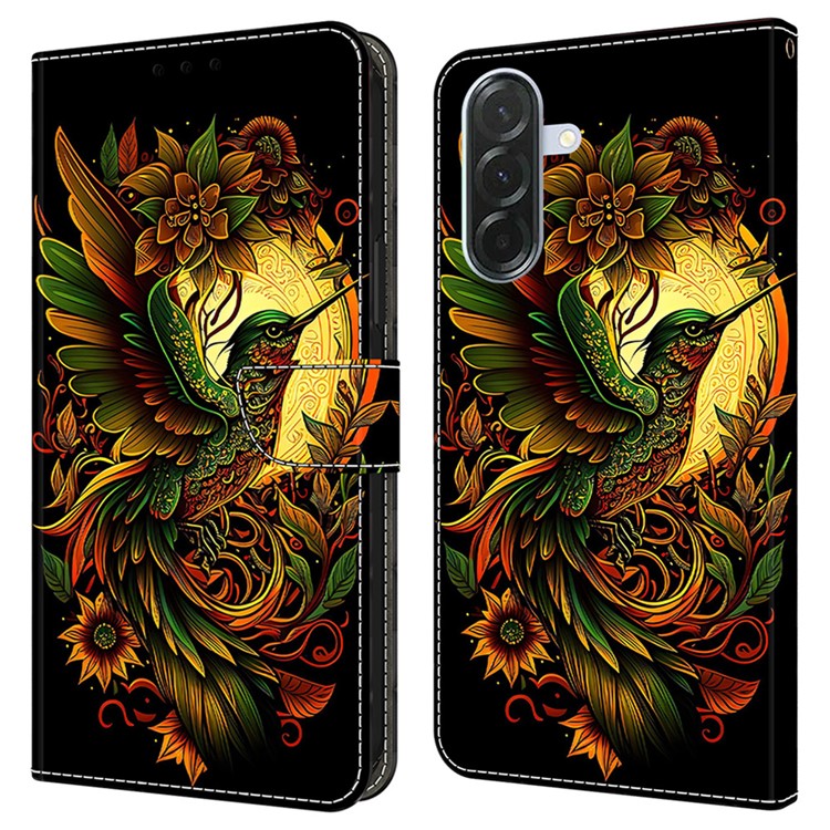 For Samsung Galaxy S24 FE Leather Case Pattern Printing Wallet Stand Flip Phone Cove - TechGearPal