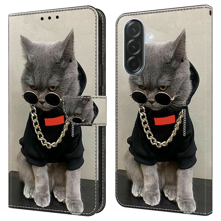 For Samsung Galaxy S24 FE Leather Case Pattern Printing Wallet Stand Flip Phone Cove - TechGearPal