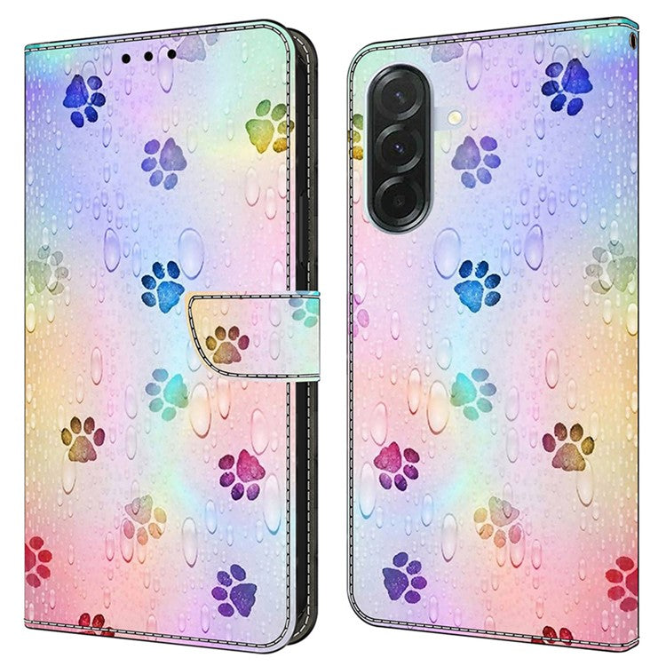 For Samsung Galaxy S24 FE Leather Case Pattern Printing Wallet Stand Flip Phone Cove - TechGearPal