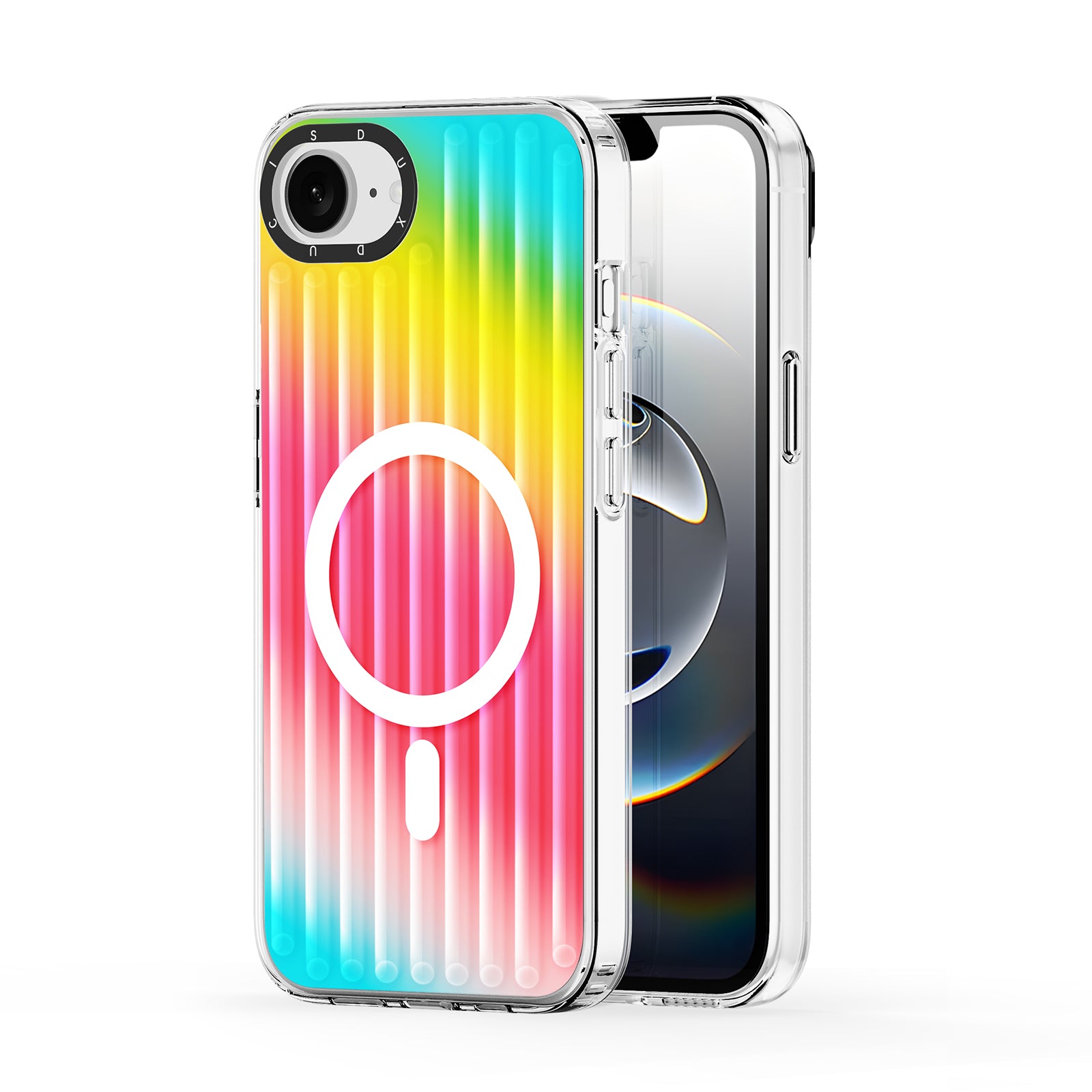 For iPhone 16e Case DUX DUCIS Zest Series Compatible with MagSafe Gradient TPU + PET Phone Cover - TechGearPal
