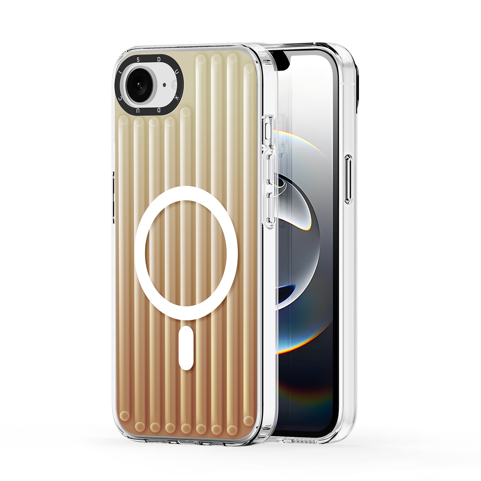 For iPhone 16e Case DUX DUCIS Zest Series Compatible with MagSafe Gradient TPU + PET Phone Cover - TechGearPal