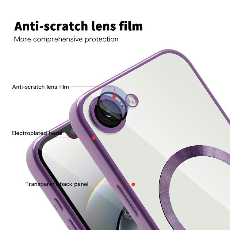 For iPhone 16e Case Compatible with MagSafe TPU + PC Clear Back Cover - TechGearPal