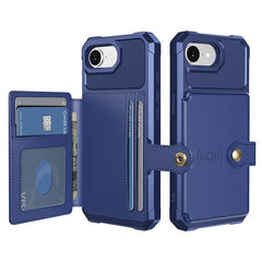 For iPhone 16e Case with Card Holder PU Leather + TPU Phone Back Cover - TechGearPal