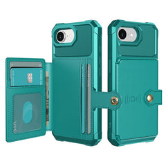 For iPhone 16e Case with Card Holder PU Leather + TPU Phone Back Cover - TechGearPal