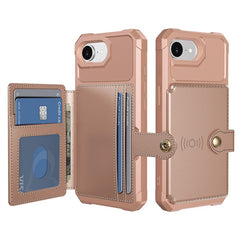 For iPhone 16e Case with Card Holder PU Leather + TPU Phone Back Cover - TechGearPal