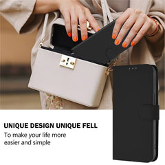 Étui portefeuille en cuir de couleur unie avec sangle pour Huawei Nova 13 Pro 5G 