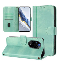 Étui portefeuille en cuir texturé rétro avec lanière pour Huawei Nova 13 Pro 5G 