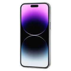 For iPhone 14 Pro Max Case Electroplated Epoxy Metal Decor TPU + Acrylic Phone Cover Precise Cutout - TechGearPal