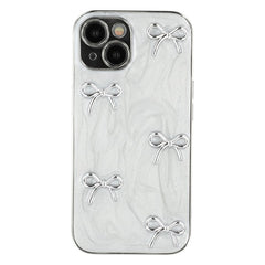 For iPhone 15 Case Electroplated Epoxy Metal Decor TPU + Acrylic Phone Cover Precise Cutout - TechGearPal