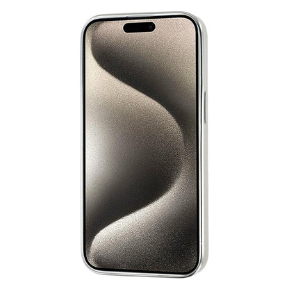 For iPhone 15 Case Electroplated Epoxy Metal Decor TPU + Acrylic Phone Cover Precise Cutout - TechGearPal