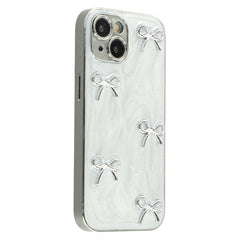 For iPhone 15 Case Electroplated Epoxy Metal Decor TPU + Acrylic Phone Cover Precise Cutout - TechGearPal