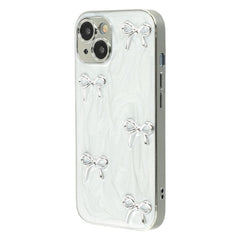 For iPhone 15 Case Electroplated Epoxy Metal Decor TPU + Acrylic Phone Cover Precise Cutout - TechGearPal