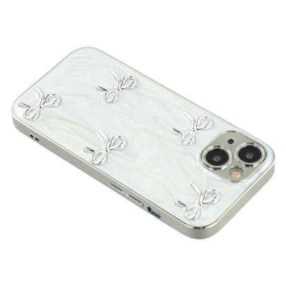 For iPhone 15 Case Electroplated Epoxy Metal Decor TPU + Acrylic Phone Cover Precise Cutout - TechGearPal