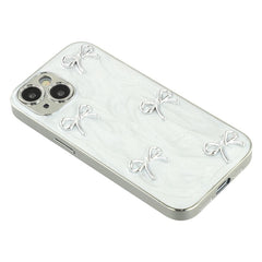 For iPhone 15 Case Electroplated Epoxy Metal Decor TPU + Acrylic Phone Cover Precise Cutout - TechGearPal